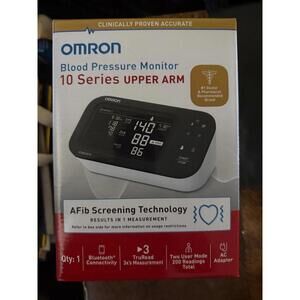 Omron BP7465 10 Series Upper Arm Blood Pressure Monitor w/AFib Screening-SEALED